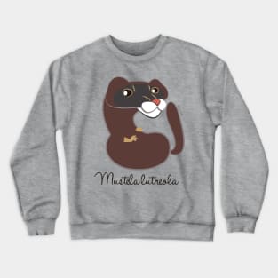 European mink Mustela lutreola Crewneck Sweatshirt